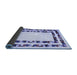 Sideview of Solid Blue Modern Rug, con1514blu