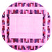 Round Machine Washable Solid Pink Modern Rug, wshcon1514pnk