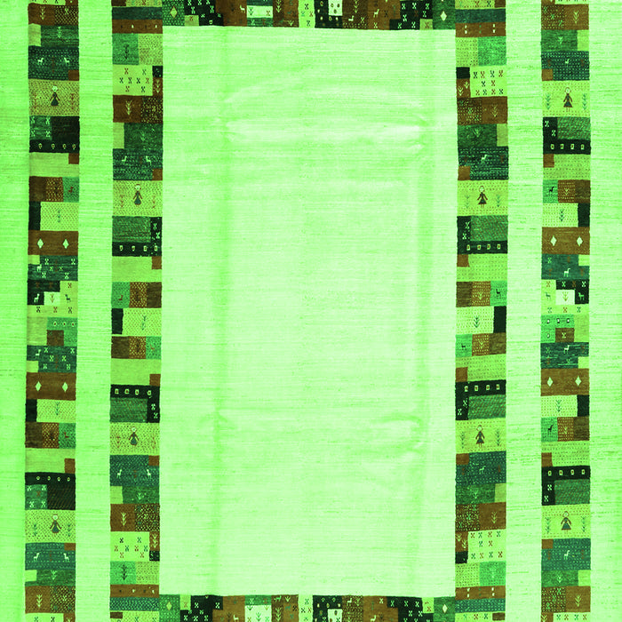 Solid Green Modern Rug, con1514grn