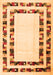 Solid Orange Modern Rug, con1514org