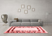 Modern Red Washable Rugs