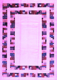 Solid Purple Modern Rug, con1514pur