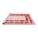 Modern Red Washable Rugs