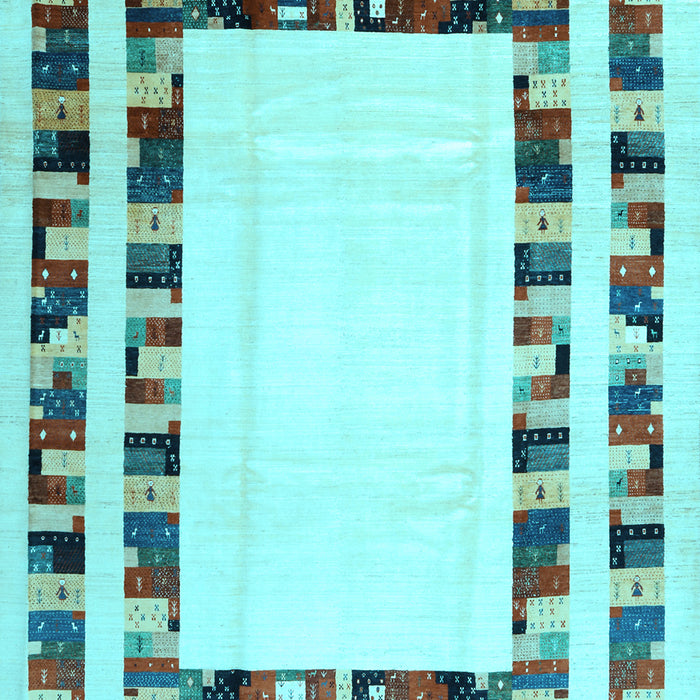 Solid Light Blue Modern Rug, con1514lblu