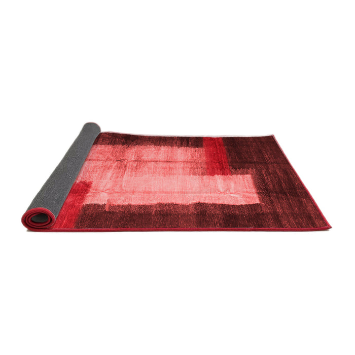 Abstract Red Contemporary Area Rugs