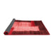 Abstract Red Contemporary Area Rugs