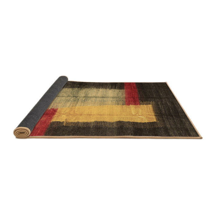 Sideview of Abstract Brown Contemporary Rug, con1515brn