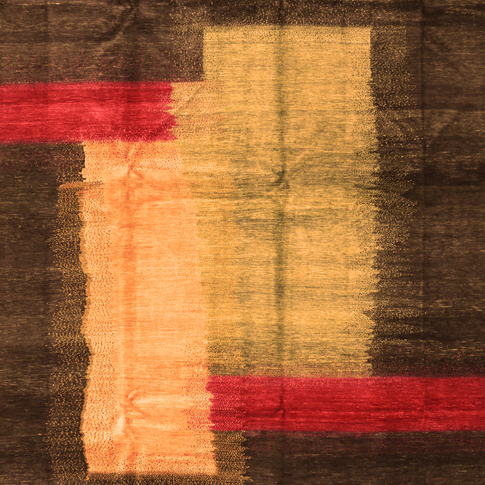 Serging Thickness of Machine Washable Abstract Orange Contemporary Area Rugs, wshcon1515org