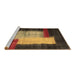 Sideview of Machine Washable Abstract Brown Contemporary Rug, wshcon1515brn