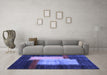 Machine Washable Abstract Blue Contemporary Rug in a Living Room, wshcon1515blu