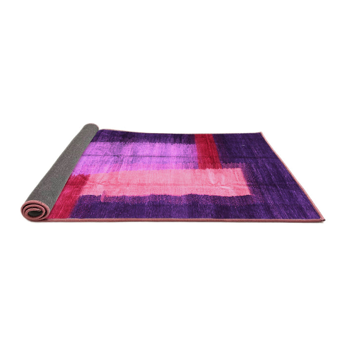 Sideview of Abstract Pink Contemporary Rug, con1515pnk