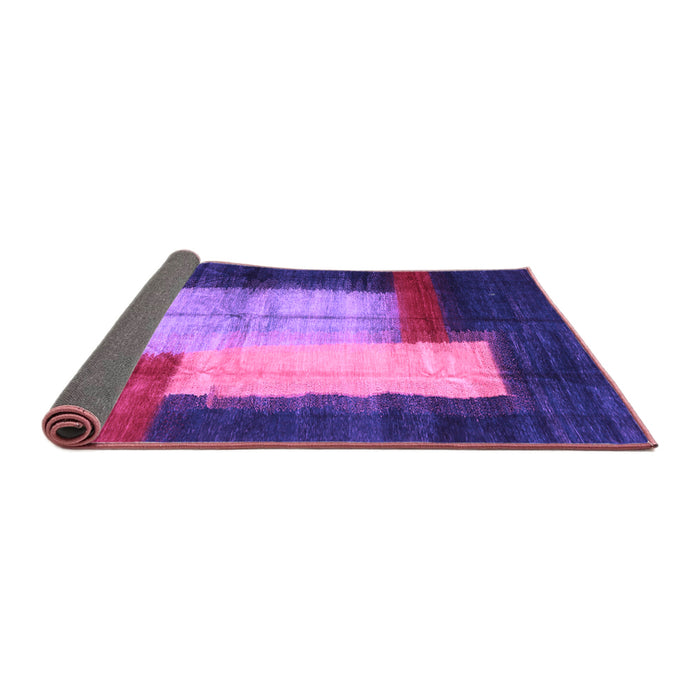 Sideview of Abstract Purple Contemporary Rug, con1515pur