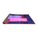 Sideview of Abstract Purple Contemporary Rug, con1515pur