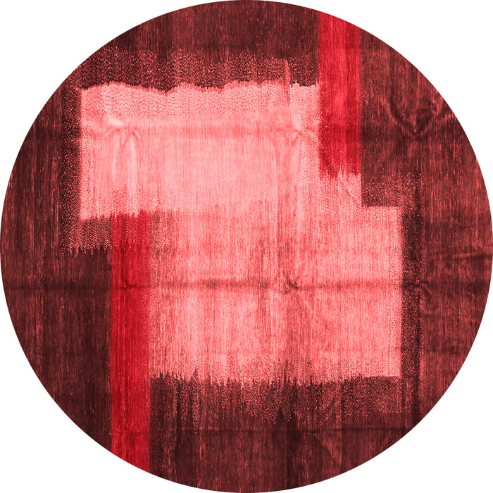 Machine Washable Abstract Red Contemporary Rug, wshcon1515red