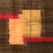 Serging Thickness of Abstract Orange Contemporary Rug, con1515org