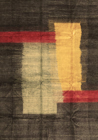 Abstract Brown Contemporary Rug, con1515brn