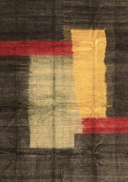 Abstract Brown Contemporary Rug, con1515brn