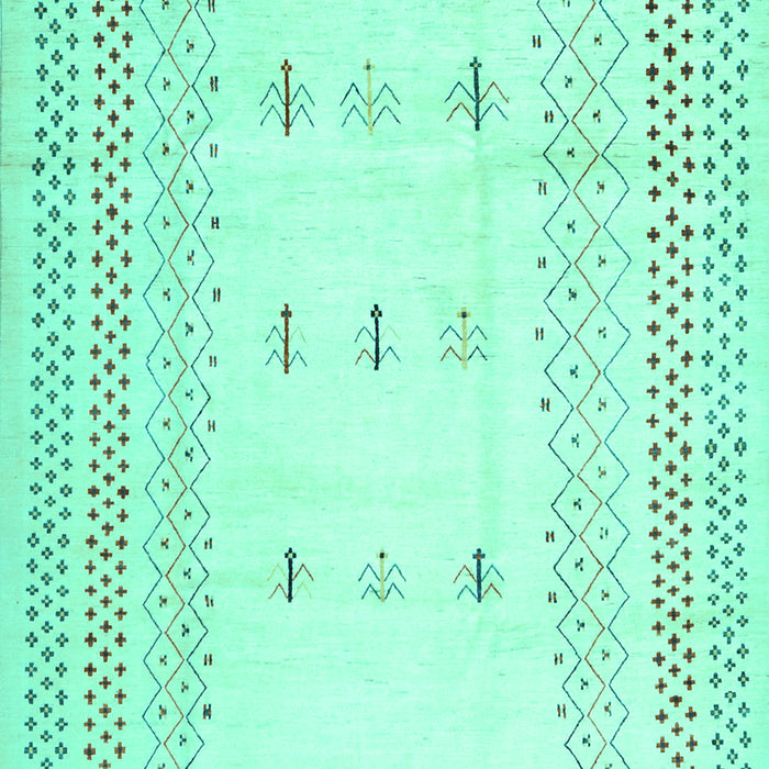 Solid Turquoise Modern Rug, con1516turq