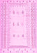 Solid Pink Modern Rug, con1516pnk