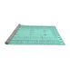 Sideview of Machine Washable Solid Light Blue Modern Rug, wshcon1516lblu