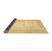 Sideview of Solid Brown Modern Rug, con1516brn