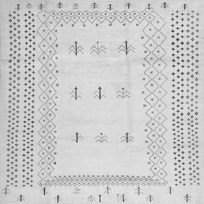 Serging Thickness of Solid Gray Modern Rug, con1516gry