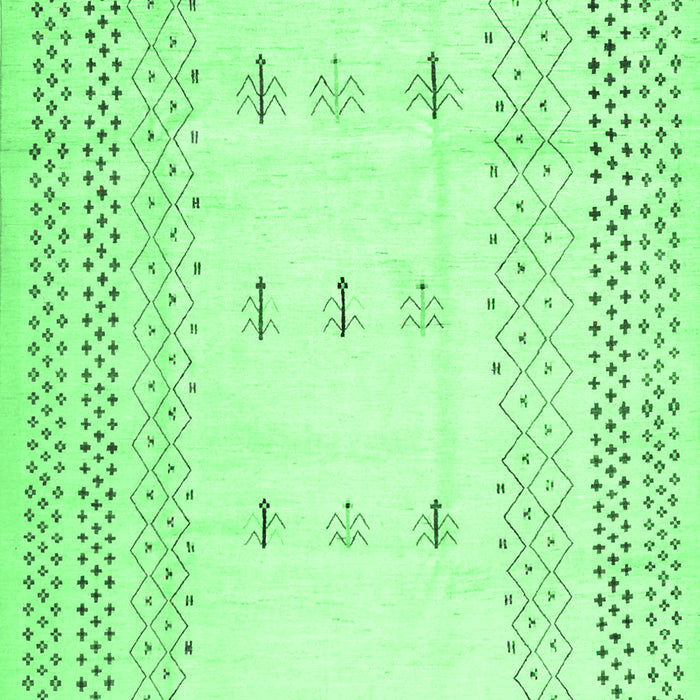 Machine Washable Solid Emerald Green Modern Area Rugs, wshcon1516emgrn