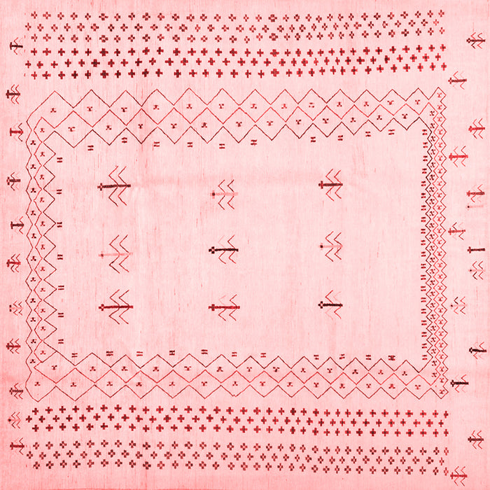 Solid Red Modern Rug, con1516red