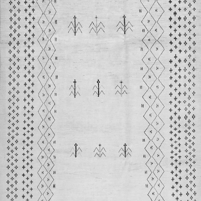 Serging Thickness of Machine Washable Solid Gray Modern Rug, wshcon1516gry