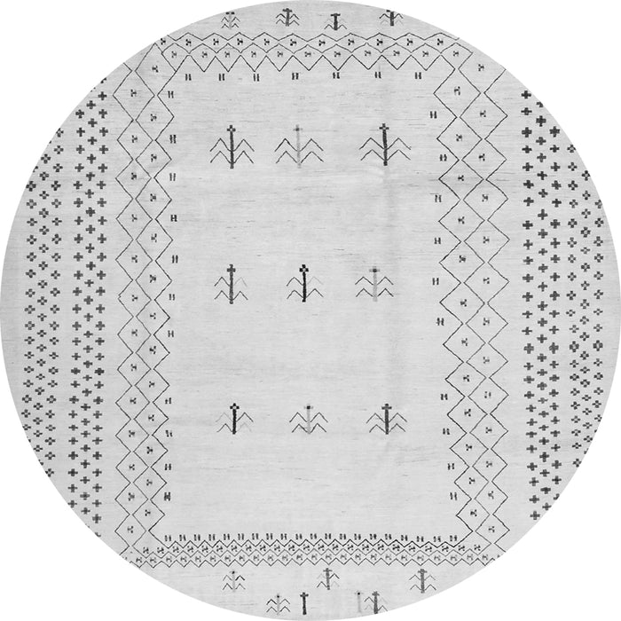 Square Solid Gray Modern Rug, con1516gry