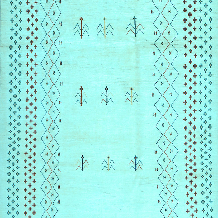 Solid Light Blue Modern Rug, con1516lblu