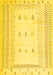 Solid Yellow Modern Rug, con1516yw