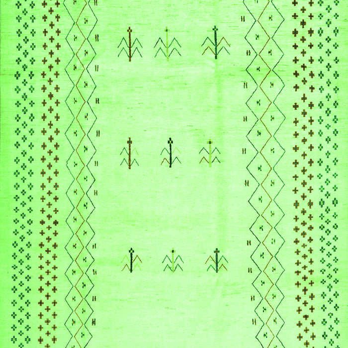 Solid Green Modern Rug, con1516grn