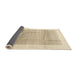 Thickness of Contemporary Khaki Gold Solid Rug, con1517