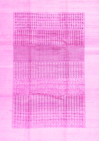 Solid Pink Modern Rug, con1517pnk