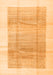 Solid Orange Modern Rug, con1517org