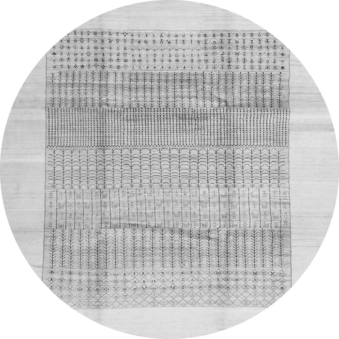 Square Solid Gray Modern Rug, con1517gry