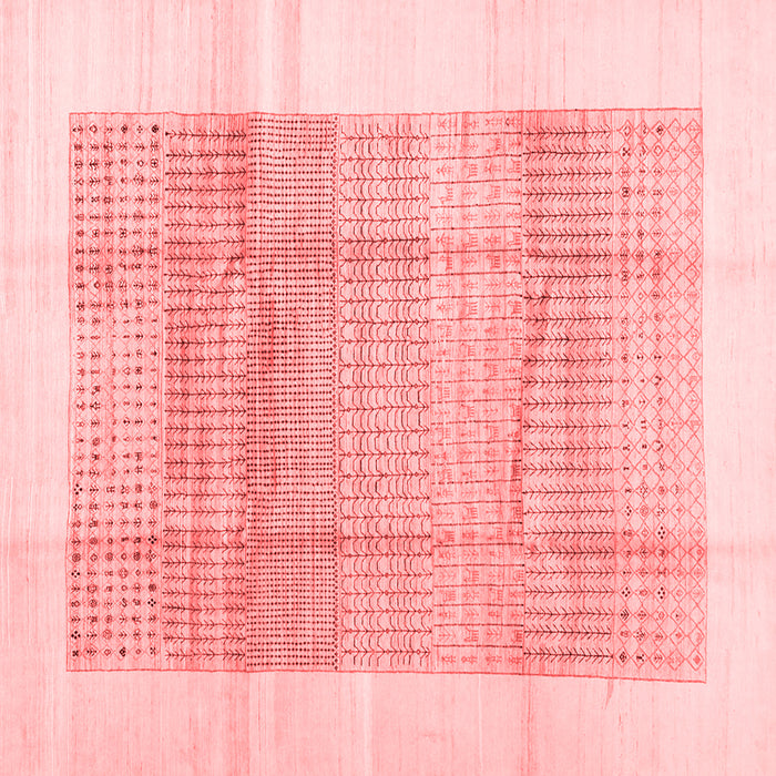Solid Red Modern Rug, con1517red