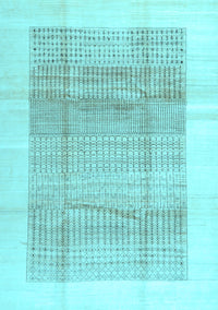 Solid Light Blue Modern Rug, con1517lblu