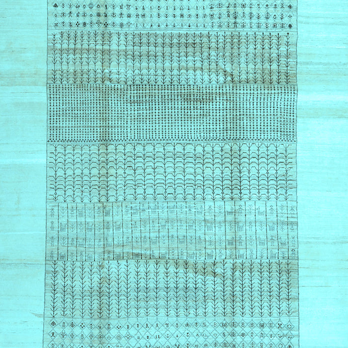 Solid Light Blue Modern Rug, con1517lblu