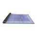 Sideview of Solid Blue Modern Rug, con1517blu