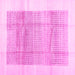 Square Solid Pink Modern Rug, con1517pnk