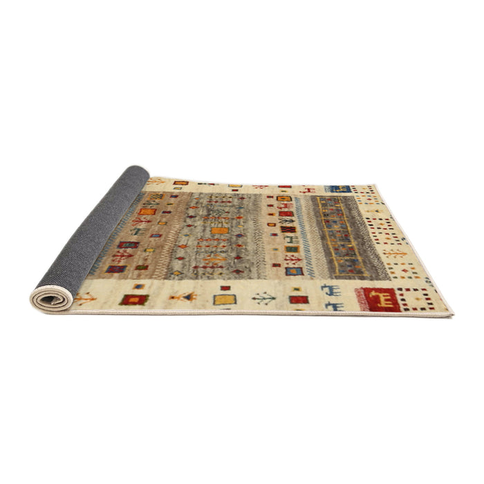 Thickness of Contemporary Gold Brown Modern Rug, con1518