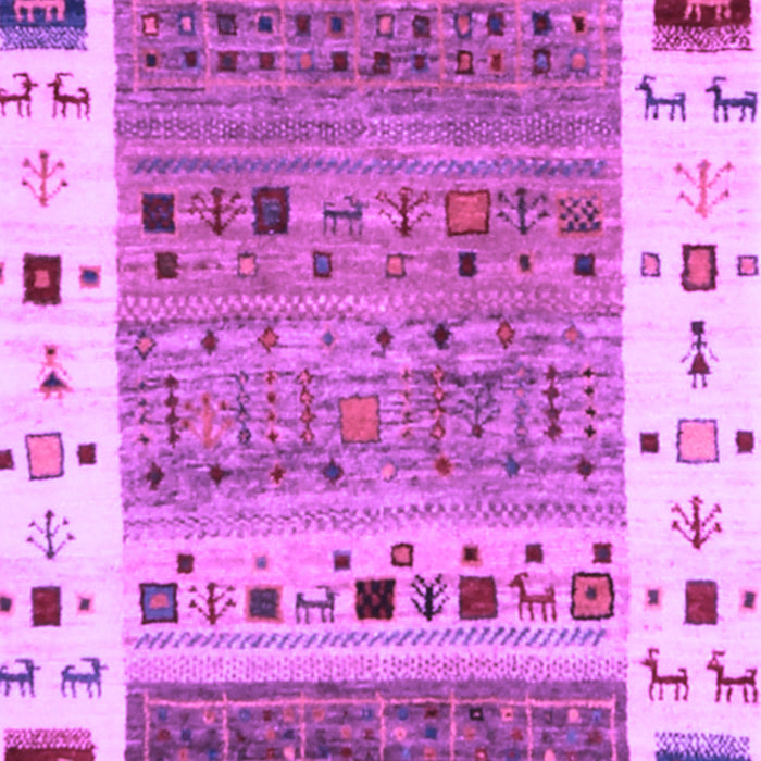 Abstract Purple Contemporary Rug, con1518pur