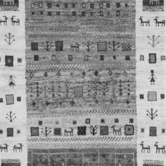 Abstract Gray Contemporary Rug, con1518gry