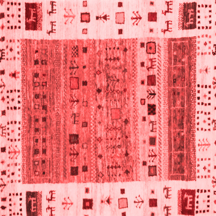 Machine Washable Abstract Red Contemporary Rug, wshcon1518red
