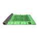 Sideview of Abstract Emerald Green Contemporary Rug, con1518emgrn