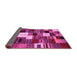 Sideview of Abstract Pink Contemporary Rug, con1519pnk