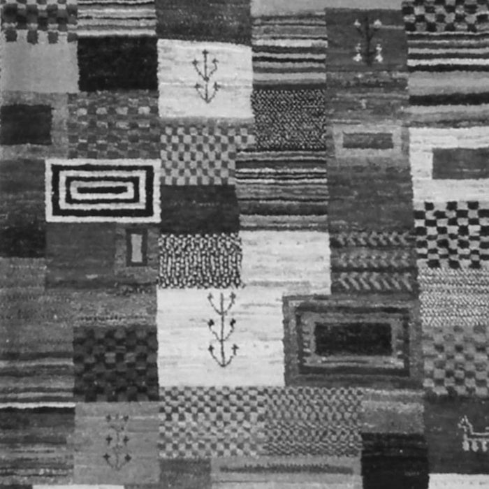 Serging Thickness of Machine Washable Abstract Gray Contemporary Rug, wshcon1519gry