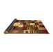 Sideview of Abstract Brown Contemporary Rug, con1519brn